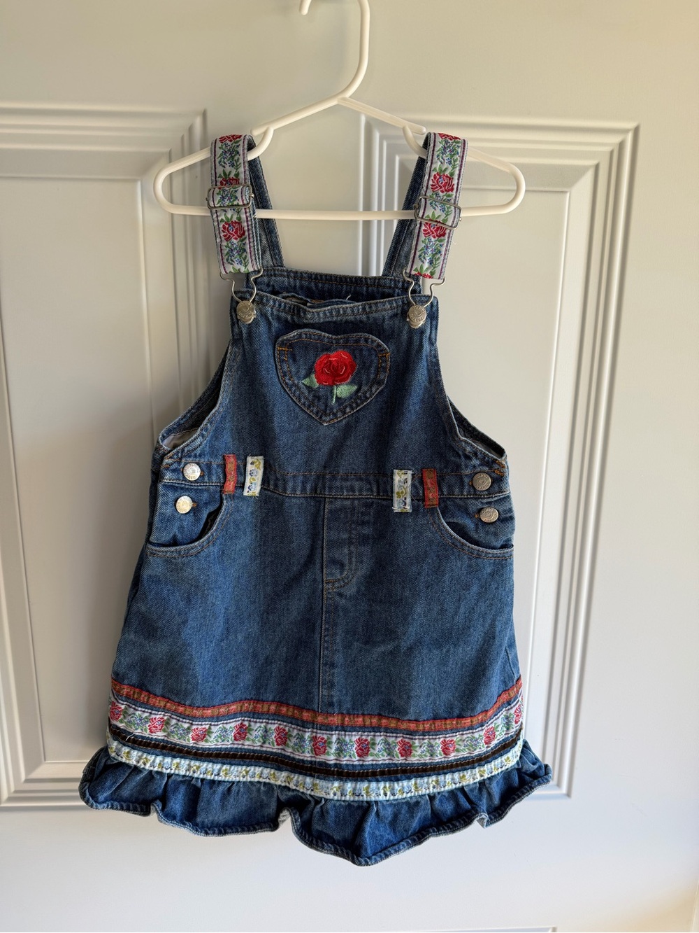 Vintage young heart overall dress size 6X